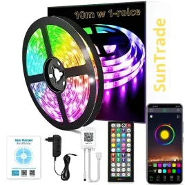 tasma-led-10m-rgb5050-ledy-pilot-aplikacja-bluetooth-muzyka-zasilacz-zestaw