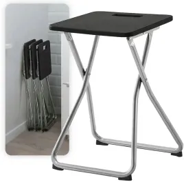zgrabny-niewielki-stolek-nowoczesny-skladany-taboret-krzeslo-czarny-stal
