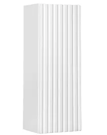 biala-szafka-lazienkowa-wiszaca-20-cm-maly-slupek-ryflowany-front-1-drzwi