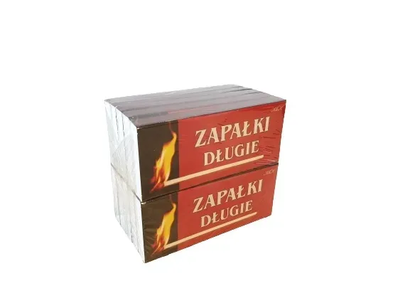 Zapałki długie do zniczy kominka grilla 40 opak.