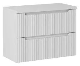 biala-szafka-pod-umywalke-z-blatem-80-cm-wiszaca-ryflowane-fronty-szuflady