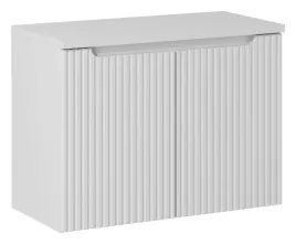 biala-szafka-pod-umywalke-z-blatem-80-cm-wiszaca-ryflowane-fronty-2-drzwi