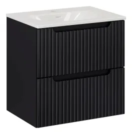 czarna-szafka-z-umywalka-do-lazienki-60-cm-wiszaca-ryflowane-fronty-szuflad
