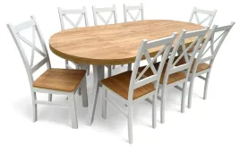 8-krzesel-stol-okragly-na-bialych-nogach-o90-rozkladany-do-190-dab-craft