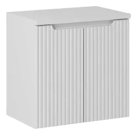 biala-szafka-pod-umywalke-z-blatem-60-cm-wiszaca-ryflowane-fronty-2-drzwi