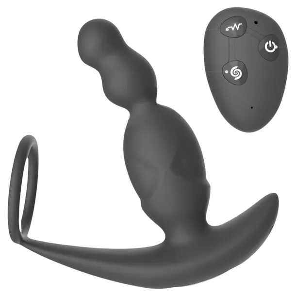 Męski Masażer Prostaty Wibrujący i Obrotowy Wibrator Męski z Pierścieniem