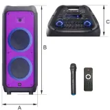 glosnik-bluetooth-karaoke-manta-phantom-300w-tws-stan-nowy