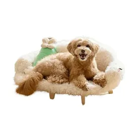 legowisko-dla-psa-kota-lozko-sofa-kanapa-miekkie-szare-kojec-66-cm