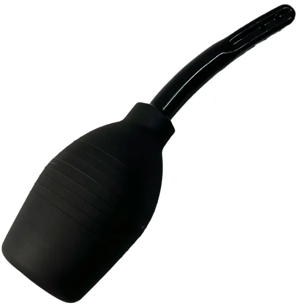 Gruszka do lewatywy 310 ml długa końcówka silikon ABS czarna