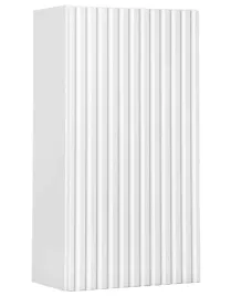 biala-szafka-lazienkowa-wiszaca-30-cm-maly-slupek-ryflowany-front-1-drzwi