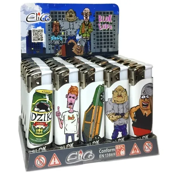 Zapalniczka piezo elektryczna Blok Ekipa 1 BOX 25szt