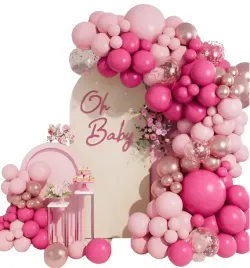 girlanda-luk-balonowy-rozowa-rose-gold-elegancka-urodzinowa-zestaw-scianka