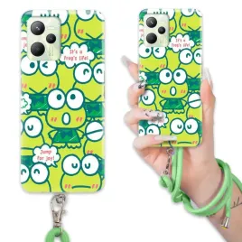 etui-do-realme-c35-case-wytrzymaly-bajka-keroppi-sznurek-zielony-mix-wzor