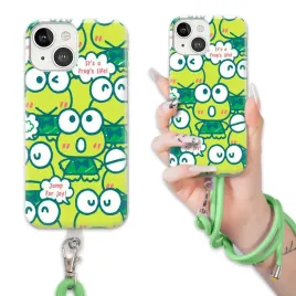 etui-do-iphone-13-case-wytrzymaly-bajka-keroppi-sznurek-zielony-mix-wzory