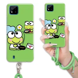 etui-do-realme-c20-case-wytrzymaly-bajka-keroppi-sznurek-zielony-mix-wzor