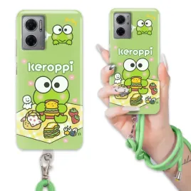 etui-do-xiaomi-redmi-10-5g-case-wytrzymaly-bajka-keroppi-sznurek-zielony-wz