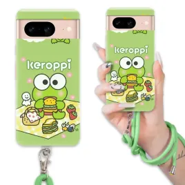 etui-do-google-pixel-8-case-wytrzymaly-bajka-keroppi-sznurek-zielony-wzor