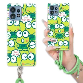 etui-do-motorola-edge-40-pro-case-bajka-keroppi-sznurek-zielony-mix-wzorow