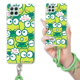etui-do-samsung-a22-4g-case-wytrzymaly-bajka-keroppi-sznurek-zielony-wz