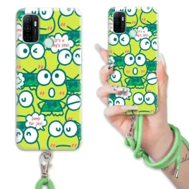 etui-do-oppo-a33-case-wytrzymaly-bajka-keroppi-sznurek-zielony-mix-wzorow