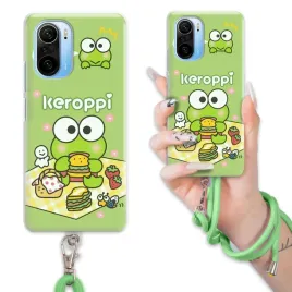 etui-do-xiaomi-redmi-k40-pro-case-bajka-keroppi-sznurek-zielony-mix-wzorow