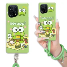 etui-do-oppo-find-x5-case-wytrzymaly-bajka-keroppi-sznurek-zielony-wzory