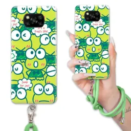 etui-do-xiaomi-poco-x3-case-wytrzymaly-bajka-keroppi-sznurek-zielony-wz
