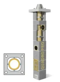 komin-schiedel-quadro-pro-6m-fi-120-28-28-gaz-olej