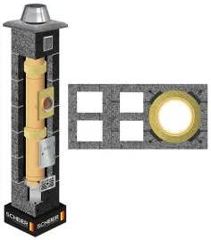 komin-ceramiczny-systemowy-system-kominowy-kw2-w2-fi-160-4m-standard-36x78