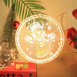 witraz-lampki-led-3d-ozdoba-na-okno-balwan-21cm