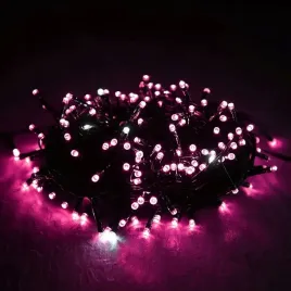 lampki-choinkowe-100led-gruby-kabel-rozowe