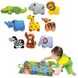 mata-edukacyjna-z-zabawkami-dzungla-z-figurkami-zwierzat