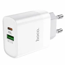 hoco-c80a-network-charger-pd20w-qc3-0-bialy