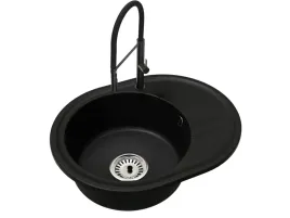 kuchenny-zlewozmywak-jednokomorowy-bella-syfon-bateria-spiral-czarny