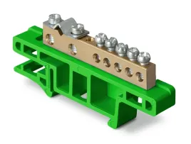 listwa-zaciskowa-pe-7-zaciskow-srubowych-mostek-na-szyne-din-zielona