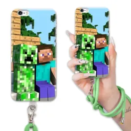etui-do-iphone-6-plus-case-dla-chlopca-sznurek-zielony-minecraft-wzory