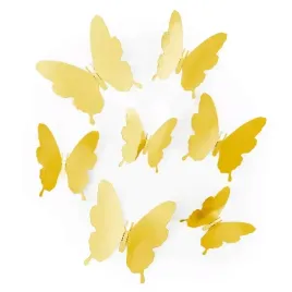 naklejki-na-sciane-3d-motyle-zlote-12szt-dekoracja-na-chrzest-wesele