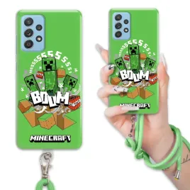 etui-do-samsung-a33-5g-case-dla-chlopca-sznurek-zielony-minecraft-mix-wz