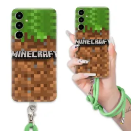 etui-do-samsung-a35-5g-case-dla-chlopca-sznurek-zielony-minecraft-mix-wz