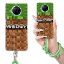 etui-do-xiaomi-redmi-note-9-5g-case-sznurek-zielony-minecraft-wiele-wzorow