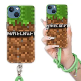 etui-do-iphone-15-case-dla-chlopca-sznurek-zielony-minecraft-wiele-wzorow