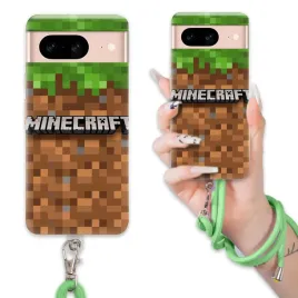 etui-do-google-pixel-8-case-dla-chlopca-sznurek-zielony-minecraft-mix-wz