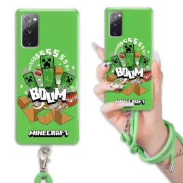 etui-do-samsung-s20fe-case-dla-chlopca-sznurek-zielony-minecraft-wzory