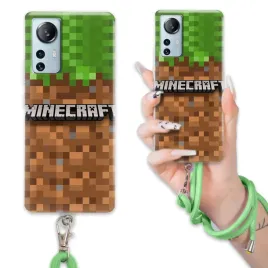 etui-do-xiaomi-12-lite-case-dla-chlopca-sznurek-zielony-minecraft-mix-wz