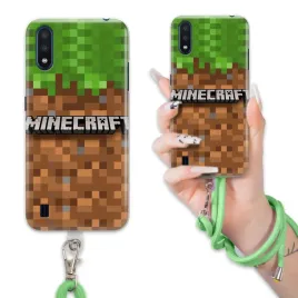 etui-do-samsung-m01-case-dla-chlopca-sznurek-zielony-minecraft-mix-wzorow