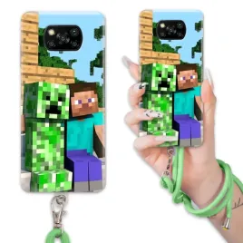 etui-do-xiaomi-poco-x3-nfc-case-dla-chlopca-sznurek-zielony-minecraft-wz