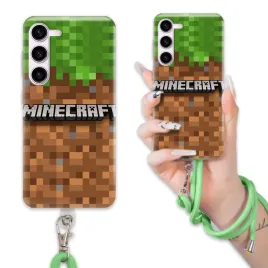 etui-do-samsung-s23-fe-case-dla-chlopca-sznurek-zielony-minecraft-mix-wz