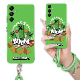 etui-do-samsung-a05s-case-dla-chlopca-sznurek-zielony-minecraft-wzorow