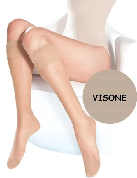 tees PODKOLANÓWKI STRETCH 15 den # 2 PARY # visone