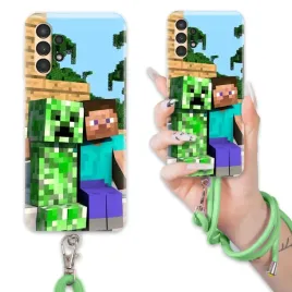 etui-do-samsung-a13-4g-case-dla-chlopca-sznurek-zielony-minecraft-mix-wz